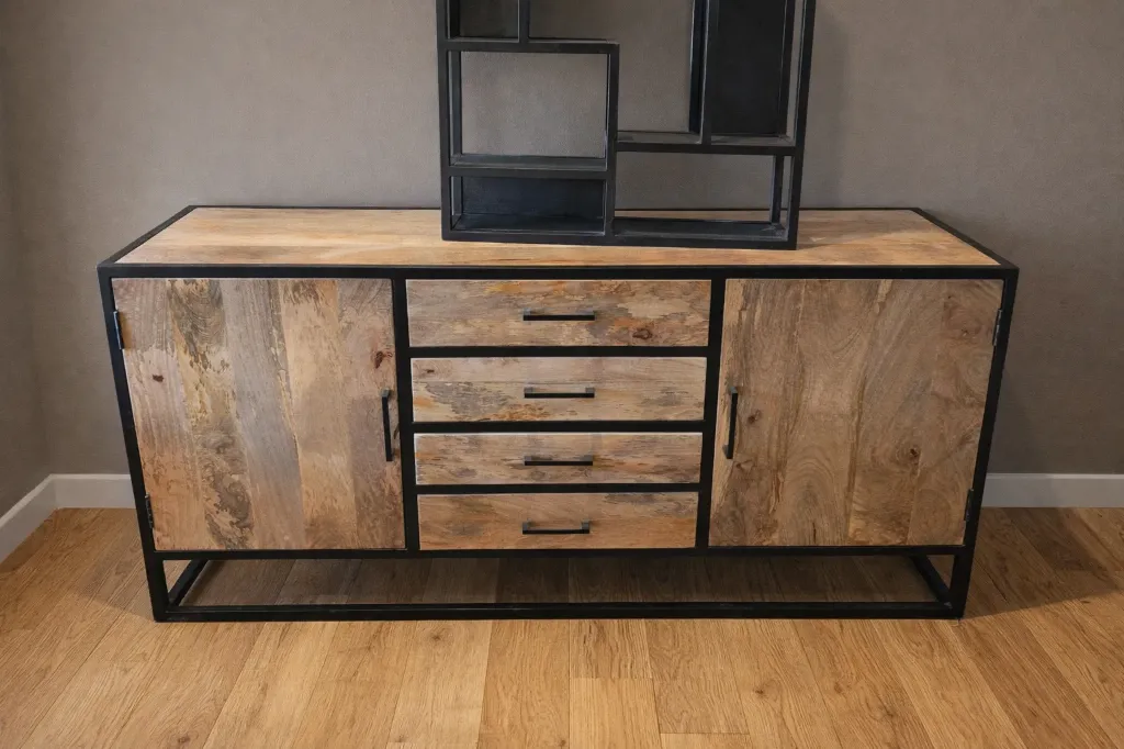 Buffet manguier massif 160cm