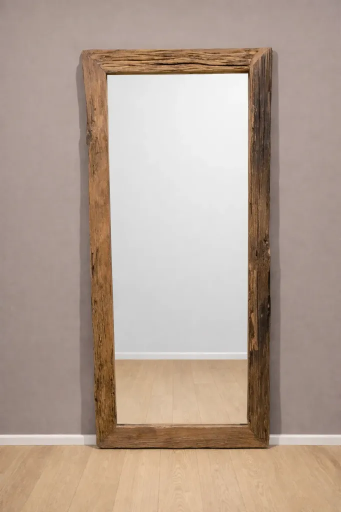 Miroir bois massif